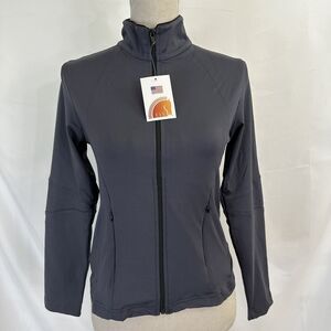 NEW EIS Equi In Style GRAY Full Zip Jacket SMALL Equestrian